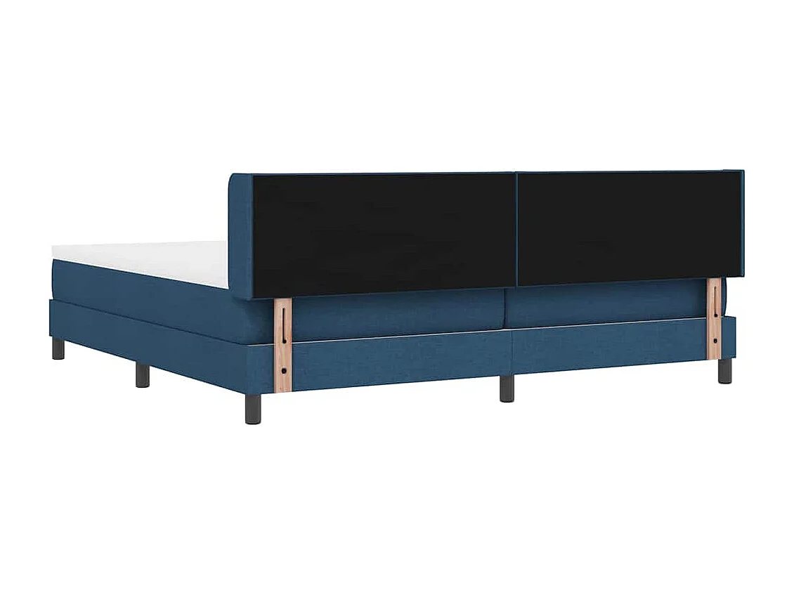 Cama box spring con colchón con colchón Azul 200 x 200 cm