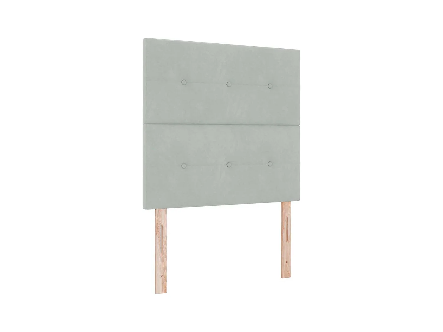 Cadre de lit avec matelas Gris clair 120 x 200 cm Velours