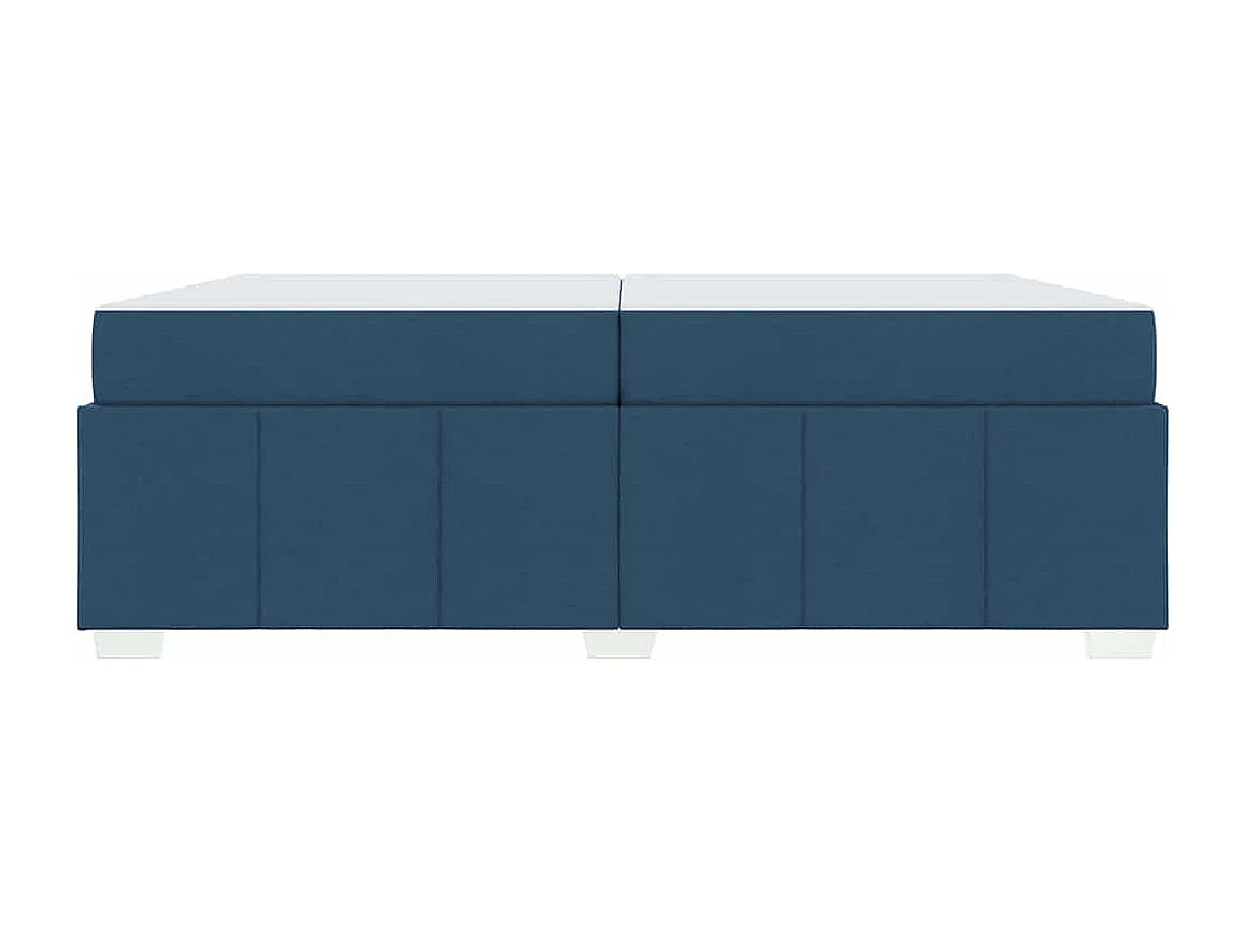 Estrutura da Cama com colchão Azul 200 x 200 cm tecido