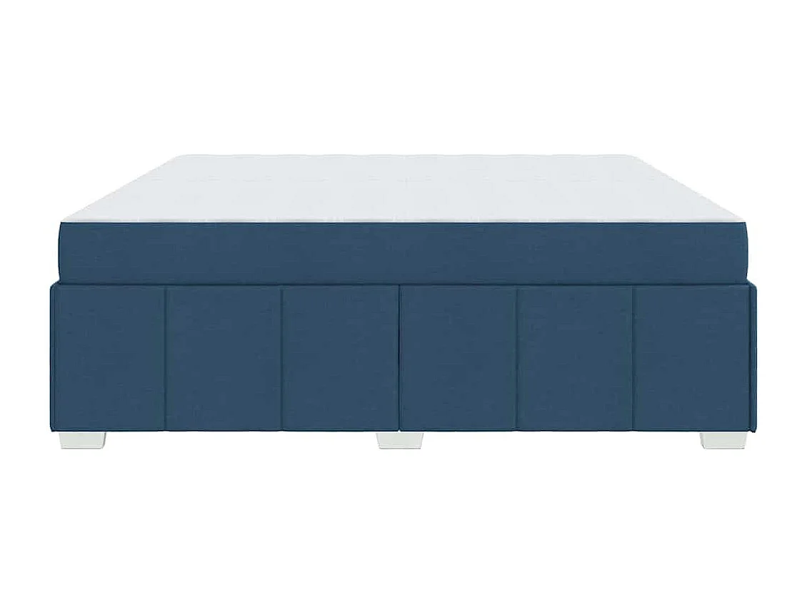 Estrutura da Cama com colchão Azul 200 x 200 cm tecido