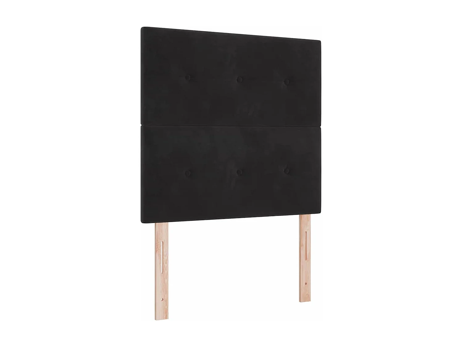 Cadre de lit avec tête de lit Noir 80 x 200 cm Velours