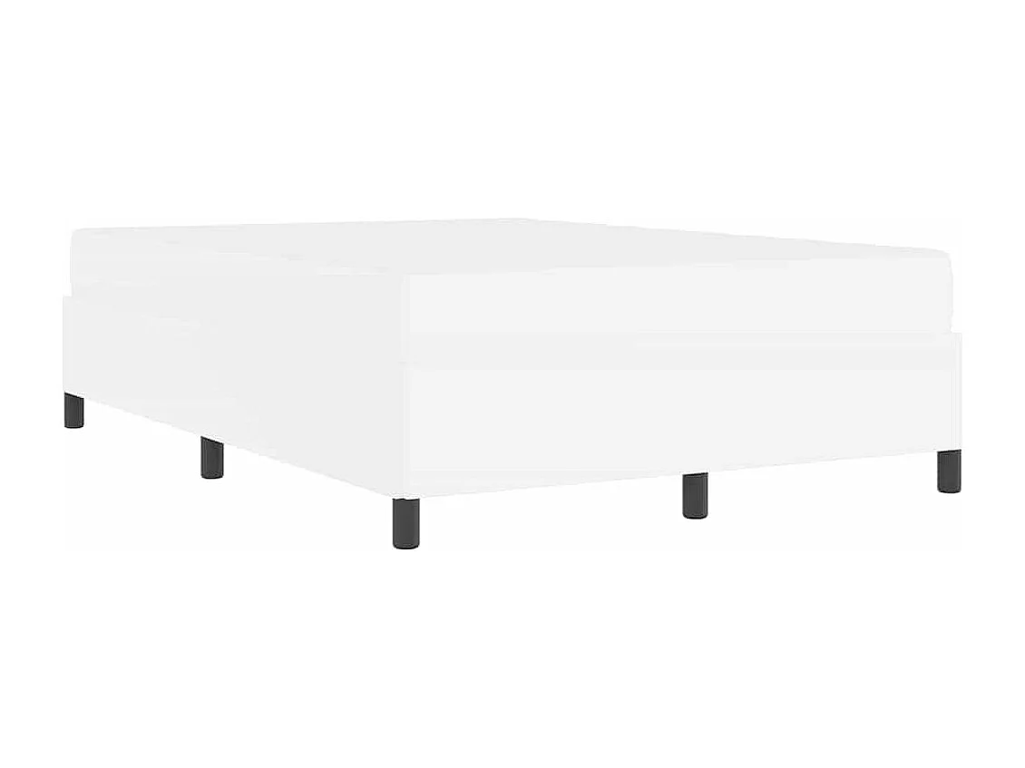 Cadre de lit avec matelas Blanc 160 x 200 cm Faux cuir