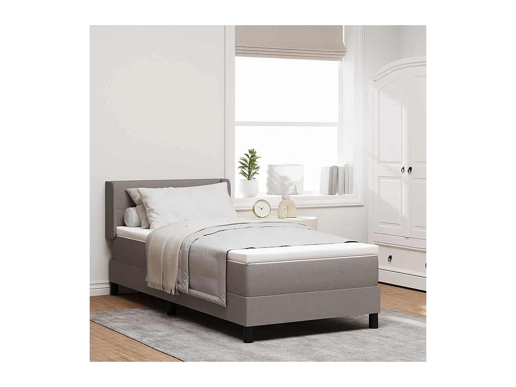 Boxspringbed met matras met matras Taupe 100 x 200 cm