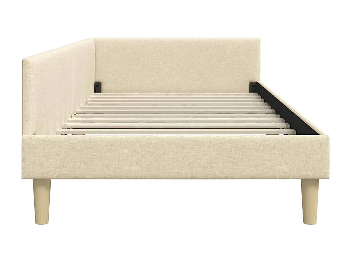 Estructura de cama en esquina Otro Manual Crema 100 x 200 cm