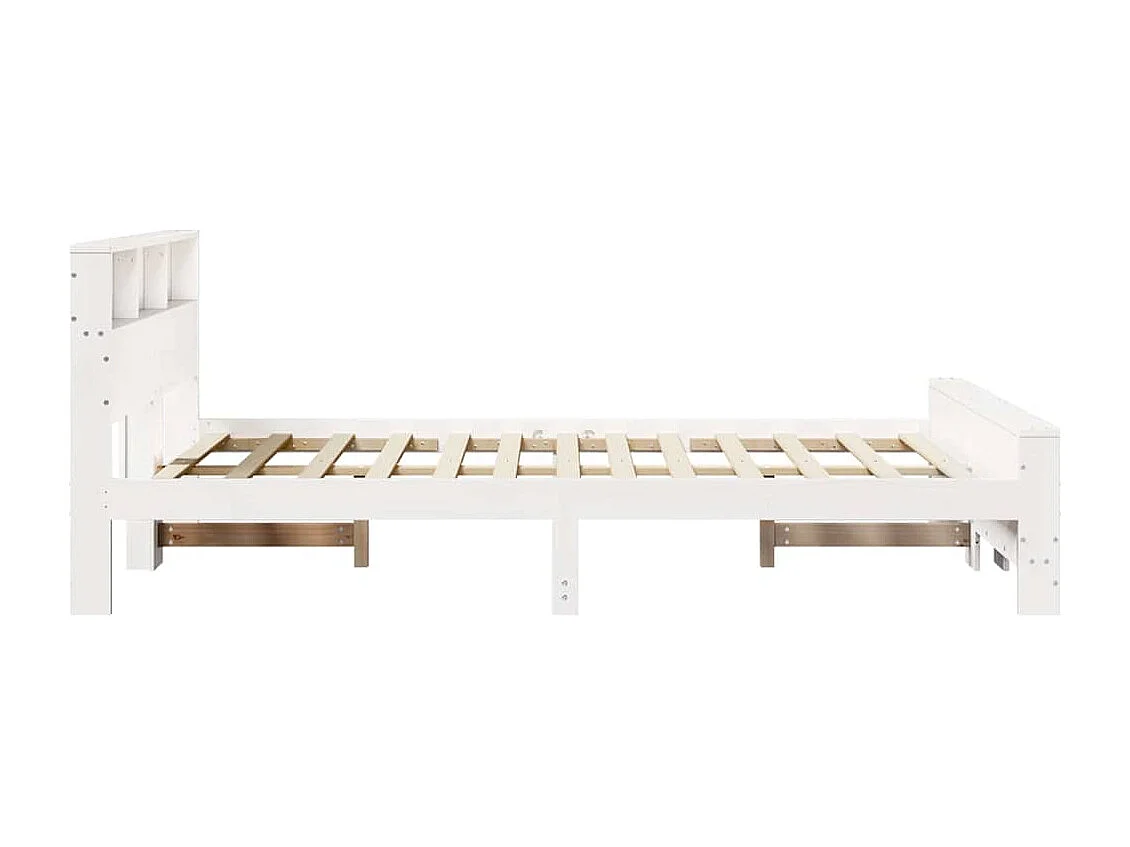 Estructura de cama Blanco 120 x 190 cm Madera maciza de pino