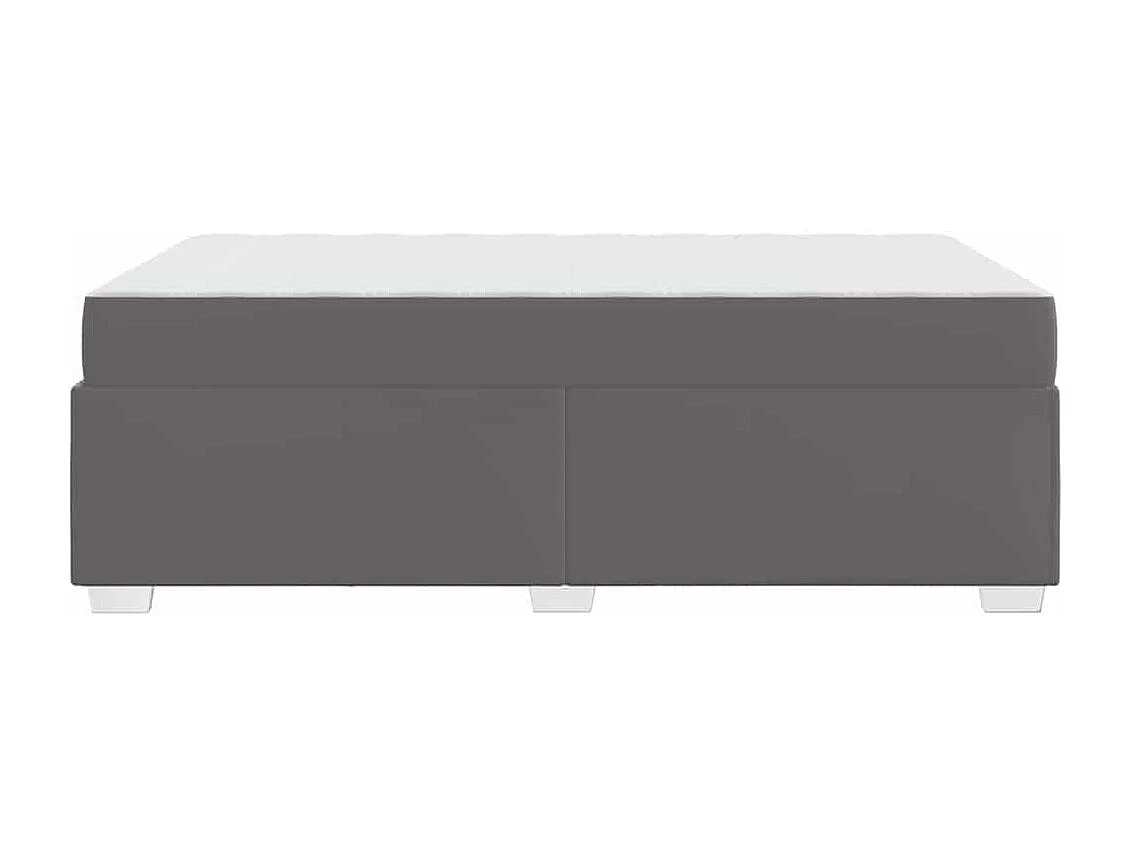 Cadre de lit Gris 120 x 190 cm Faux cuir