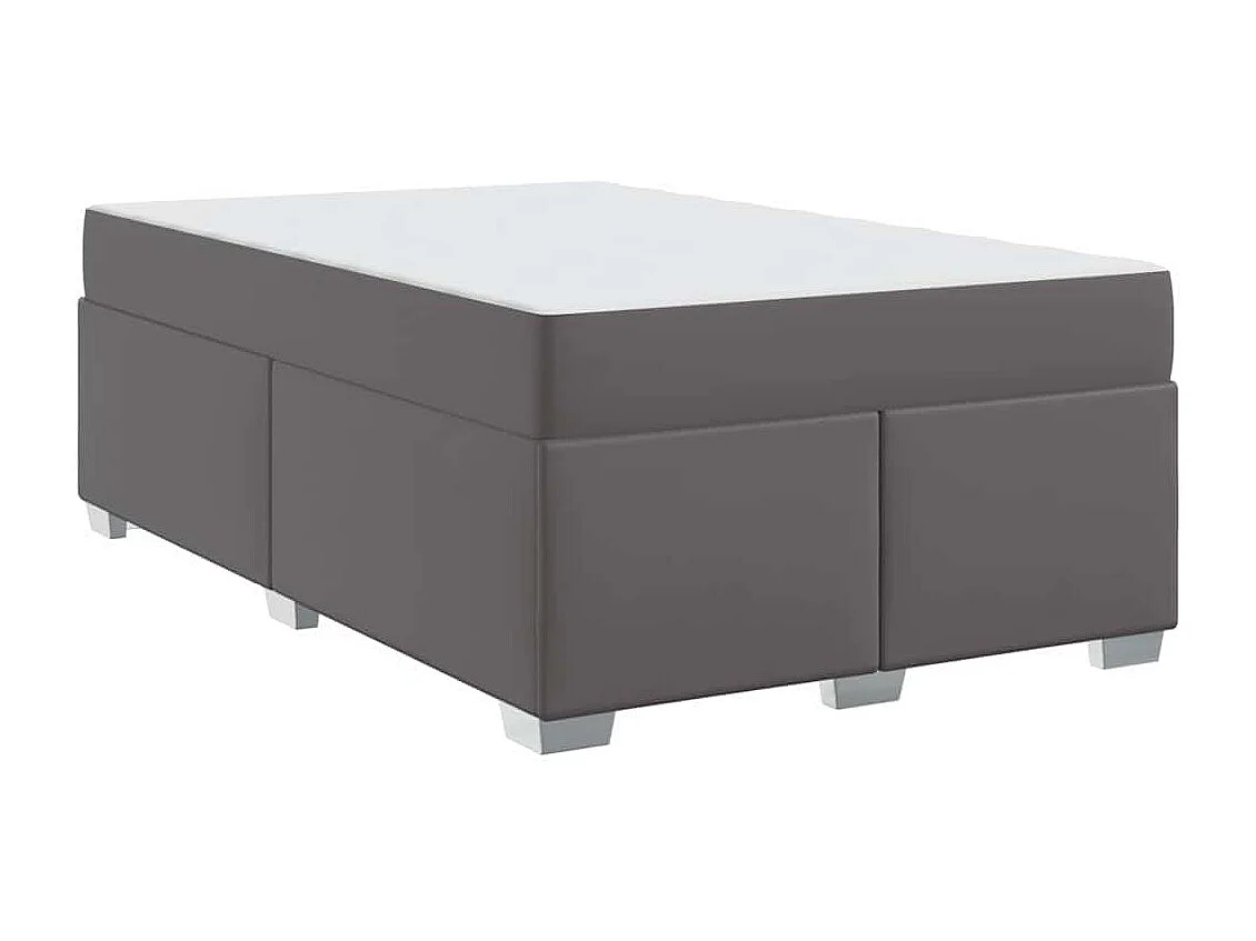 Cadre de lit Gris 120 x 190 cm Faux cuir