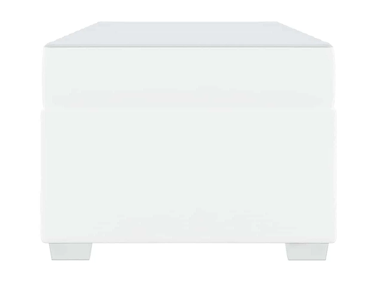 Estrutura da Cama Branco 100 x 200 cm Couro sintético