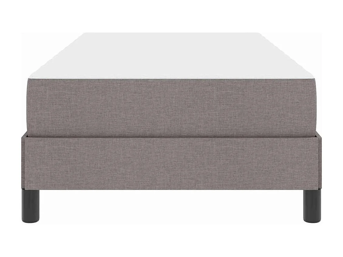 Cama Box com colchão Cinzento-acastanhado 90 x 200 cm tecido