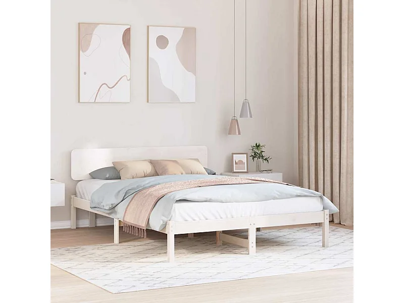 Estructura de cama con cabecera 200 x 200 cm