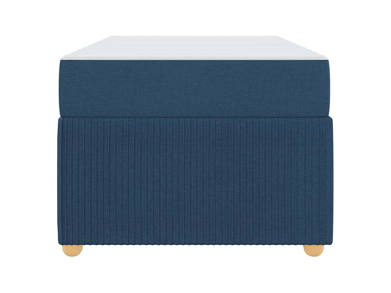 Estrutura de cama com colchão Azul 100 x 200 cm tecido