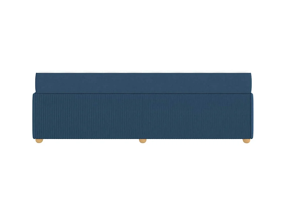 Estrutura de cama com colchão Azul 100 x 200 cm tecido