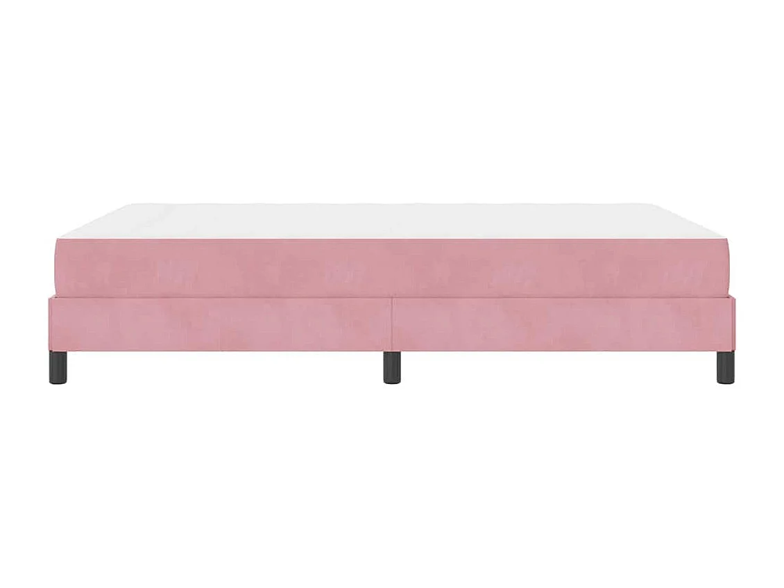 Cadre de lit avec matelas Rose 160 x 200 cm Velours