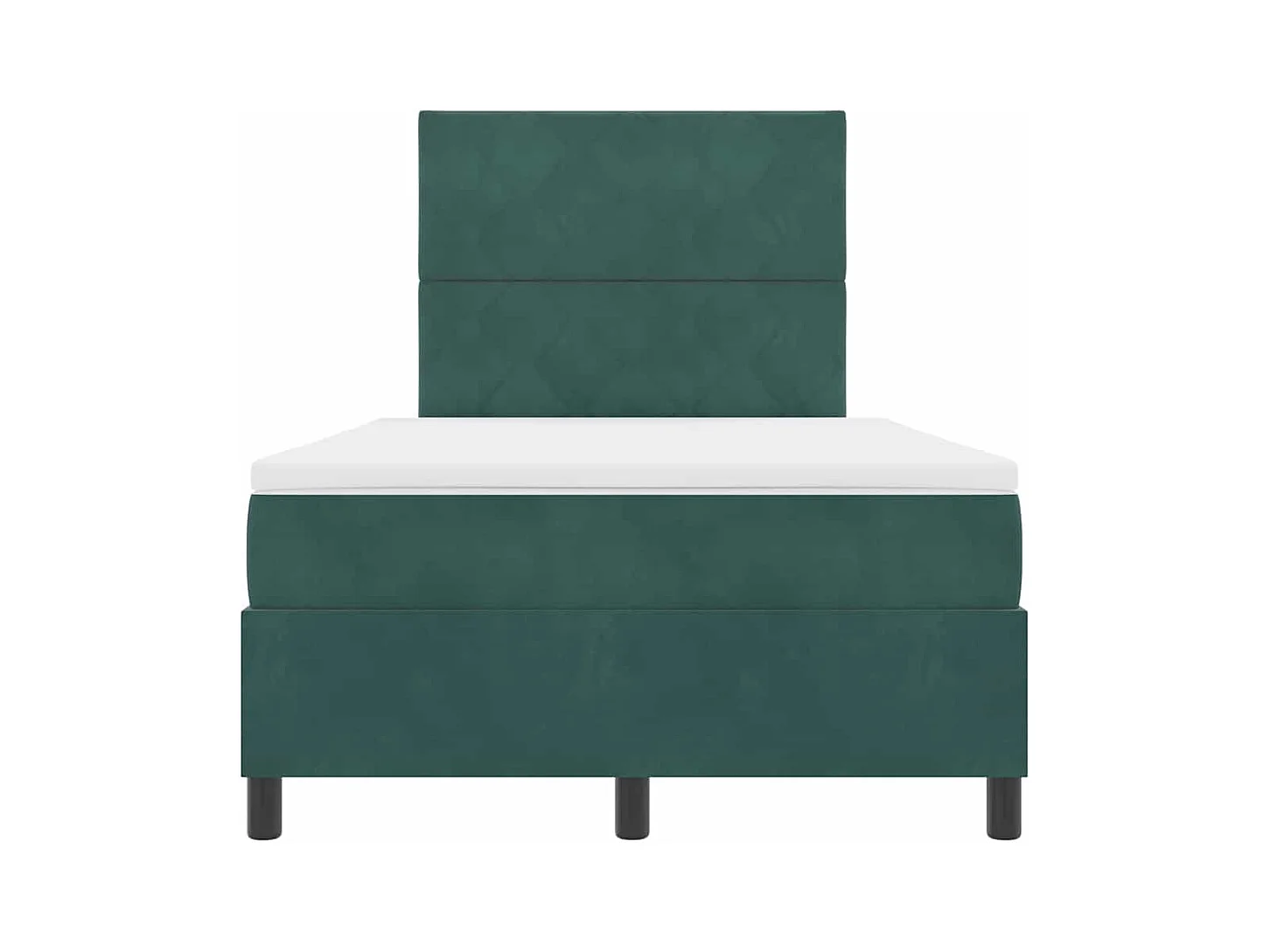 Boxspring bed met matras Donkergroen 120 x 190 cm Fluweel