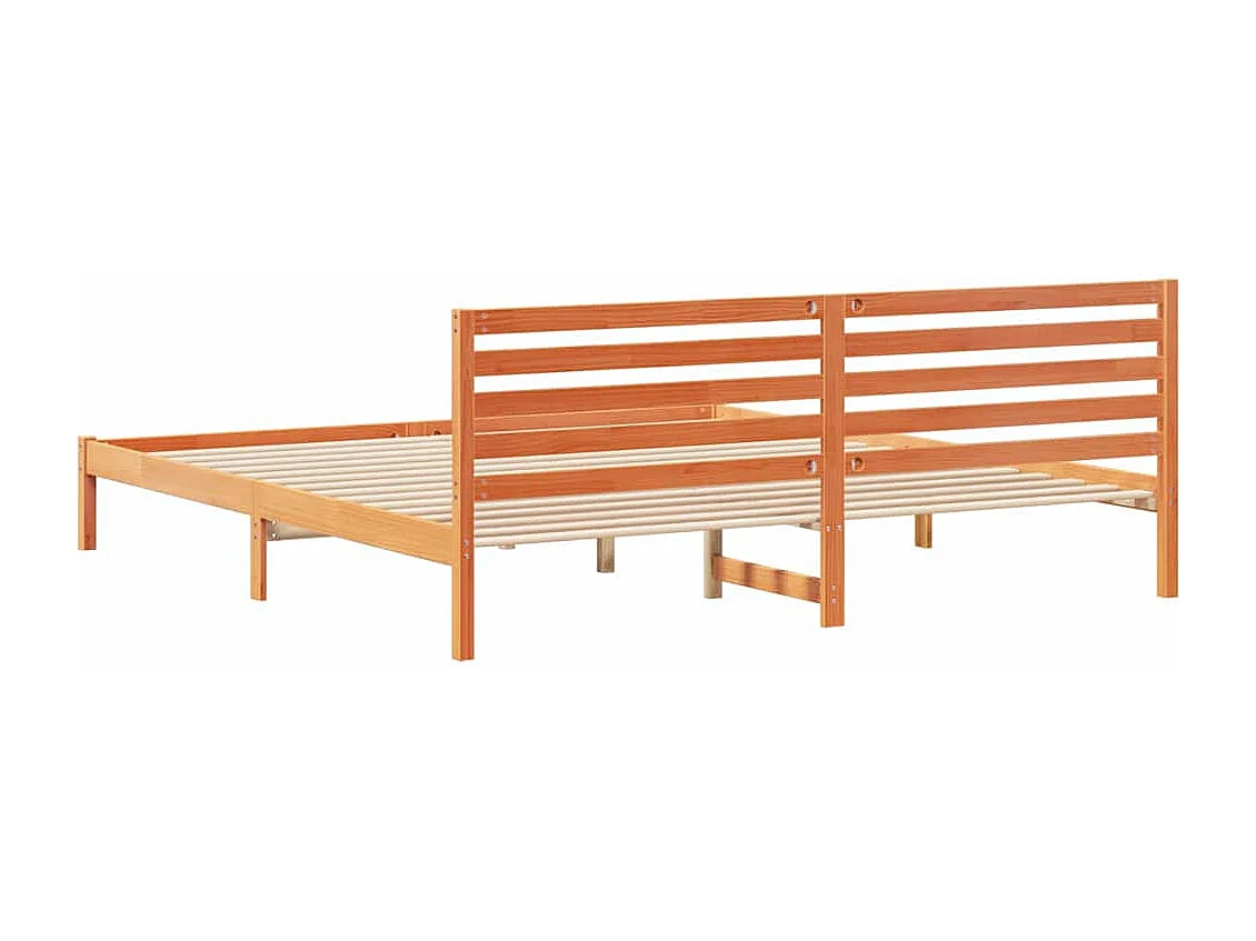Bedframe Wasbruin 200 x 220 cm Massief grenenhout
