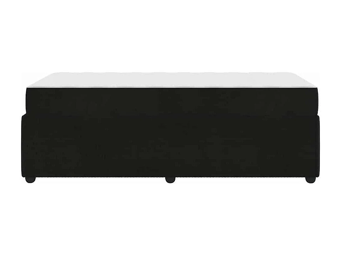 Cadre de lit avec matelas avec matelas Noir 80 x 200 cm Velours