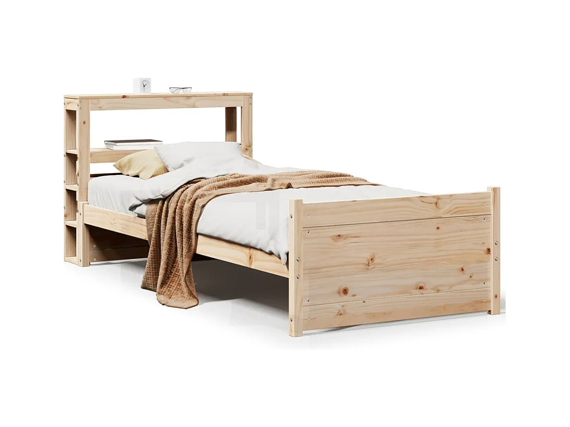 Cadre de lit avec tête de lit sans matelas 90x190 cm