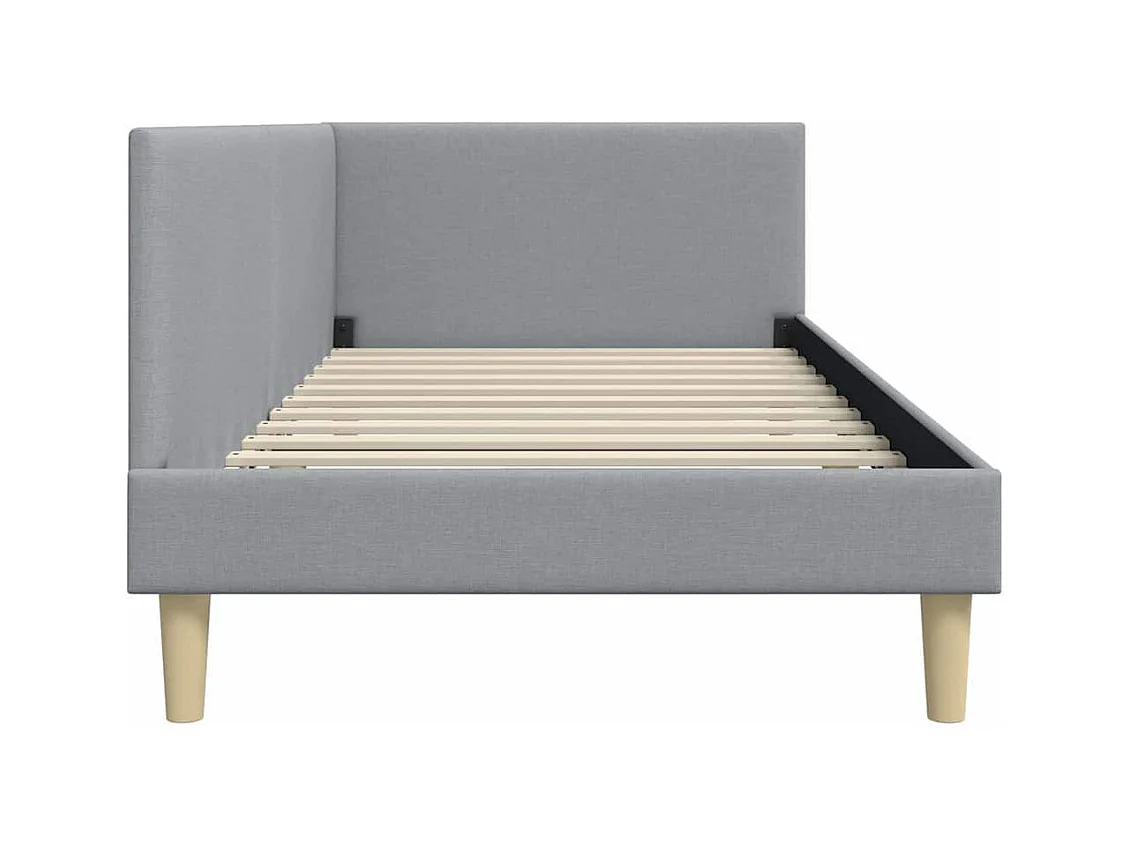 Cadre de lit d'angle Autre Gris clair 90 x 200 cm