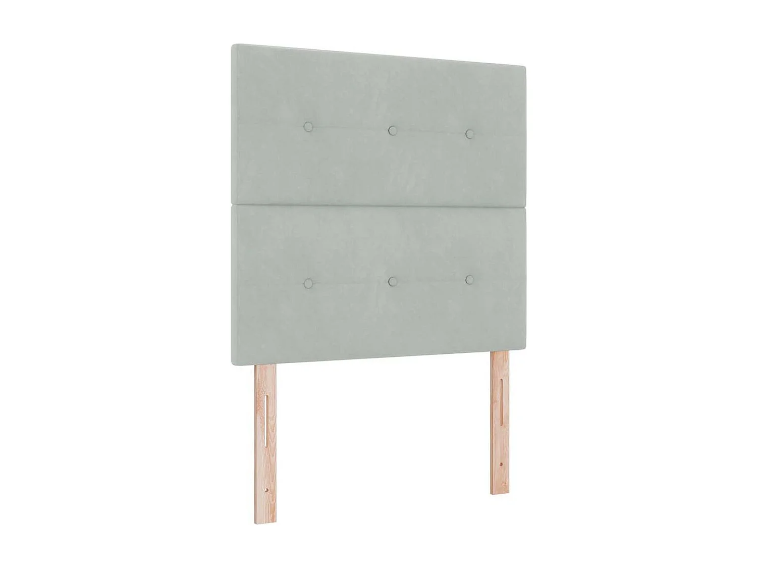 Cadre de lit avec matelas Gris clair 120 x 190 cm Velours