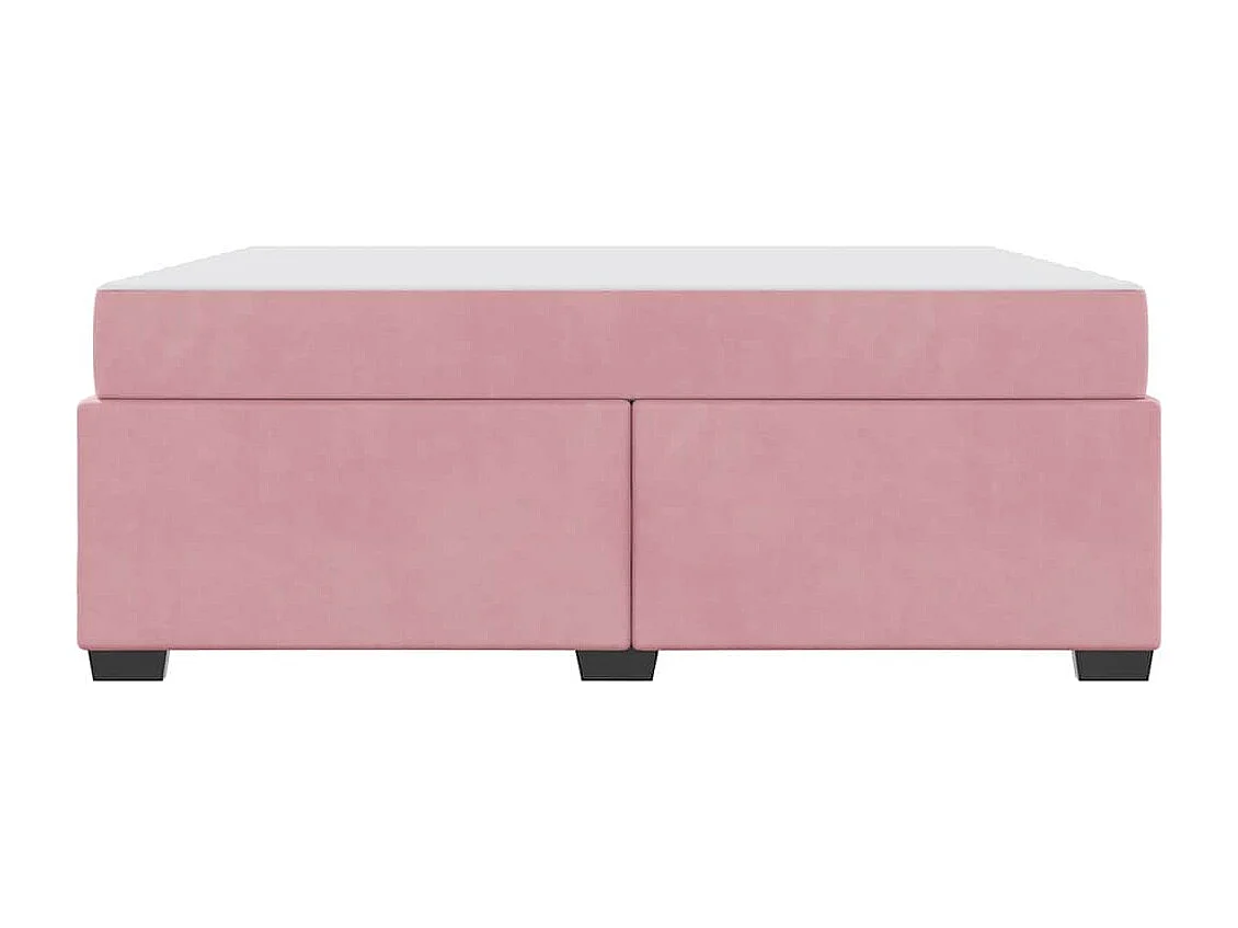 Cadre de lit avec matelas Rose 180 x 200 cm Velours