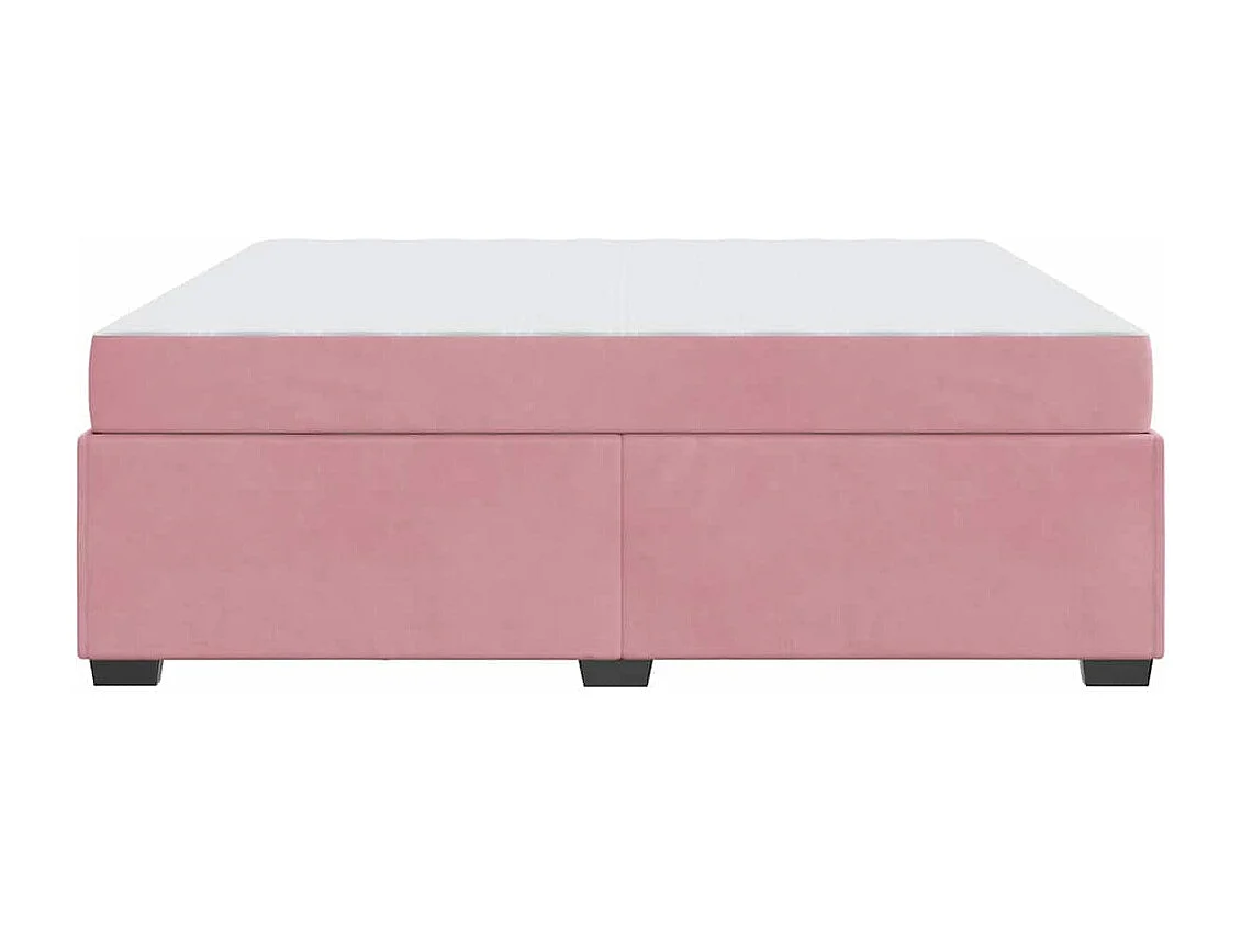 Cadre de lit avec matelas Rose 180 x 200 cm Velours