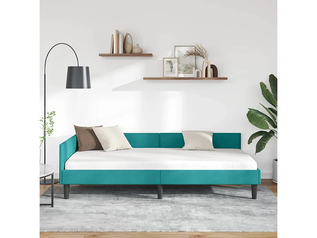 Estructura de Cama Esquinera con cabecera Tuquesa 80 x 200 cm