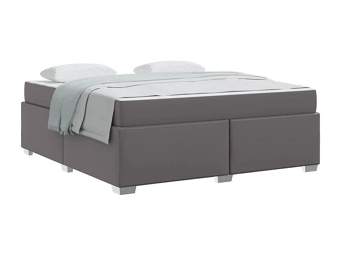 Estrutura da Cama Cinzeto 180 x 200 cm Couro sintético