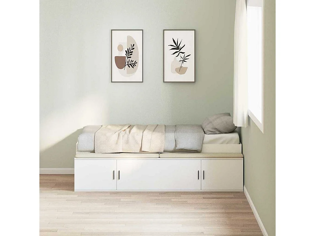 Cama con almacenamiento con almacenamiento 100 x 200 cm