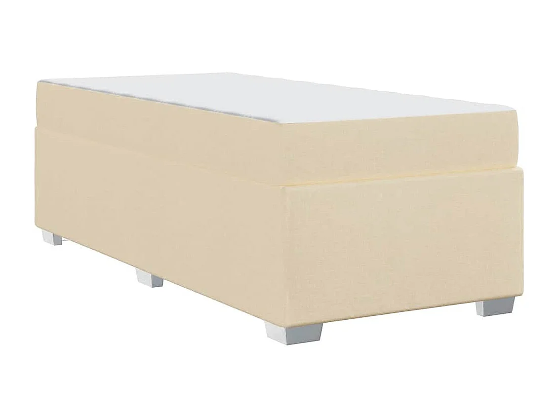 Estructura de cama Crema 90 x 200 cm tela