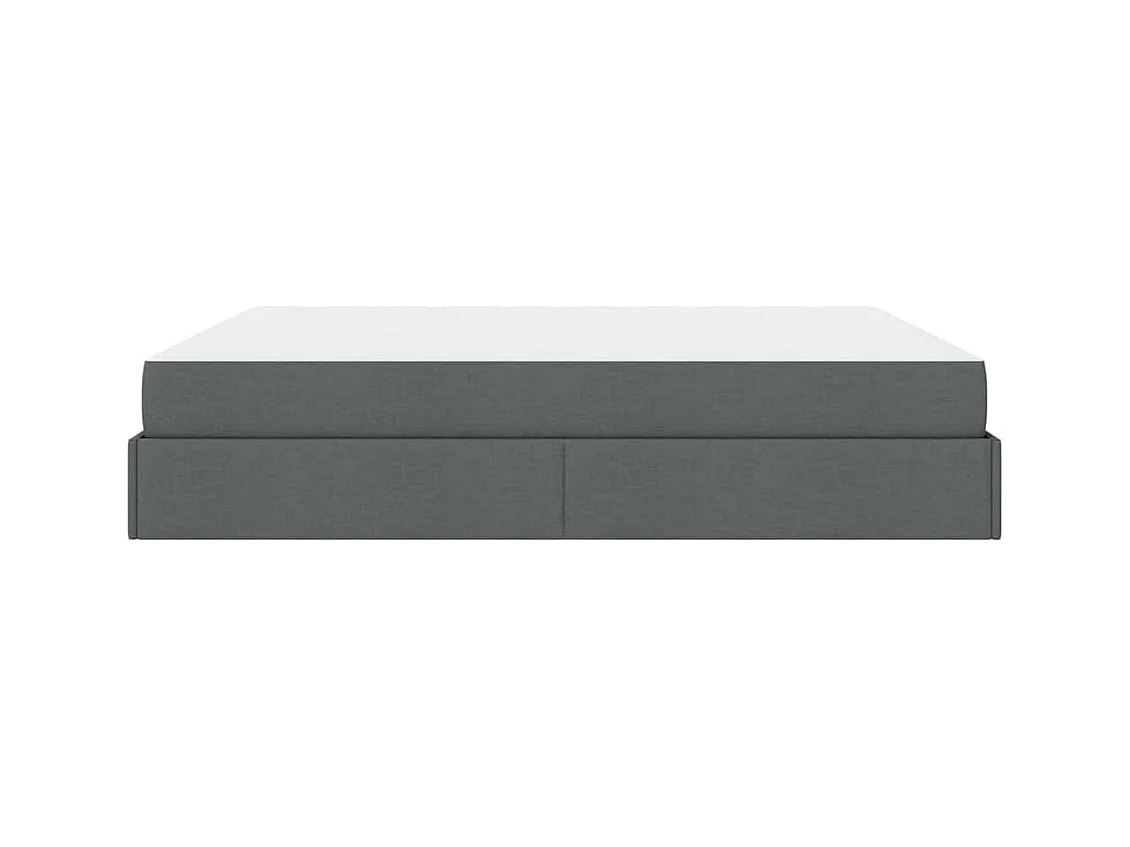 Estrutura da Cama Cinzento escuro 180 x 200 cm tecido