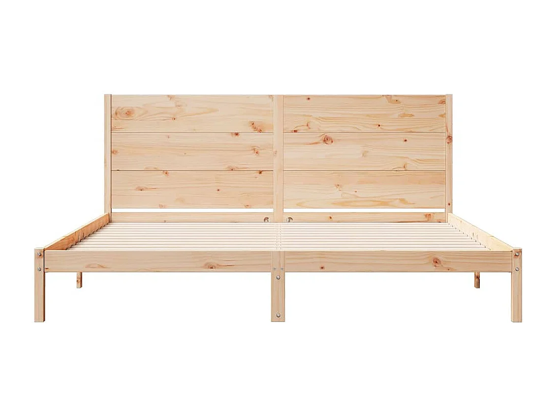 Bedframe extra lang zonder matras massief hout 200x220 cm