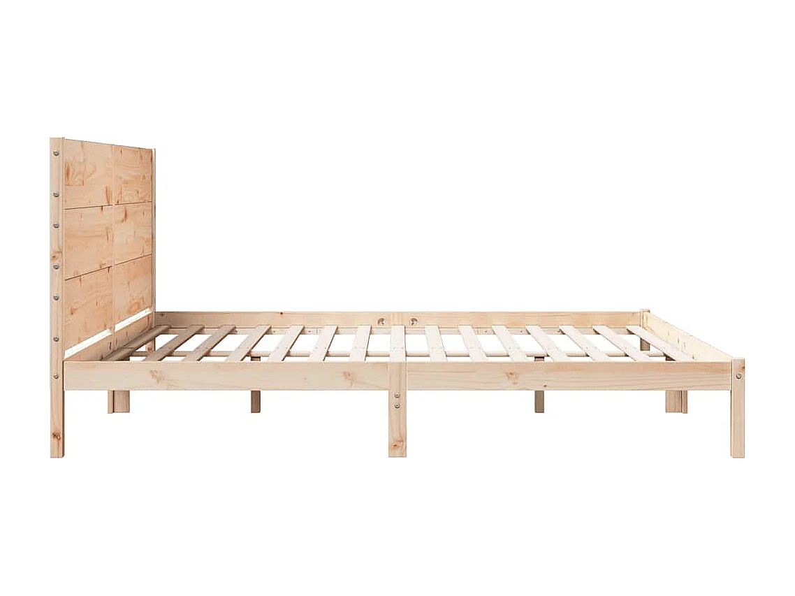 Bedframe extra lang zonder matras massief hout 200x220 cm