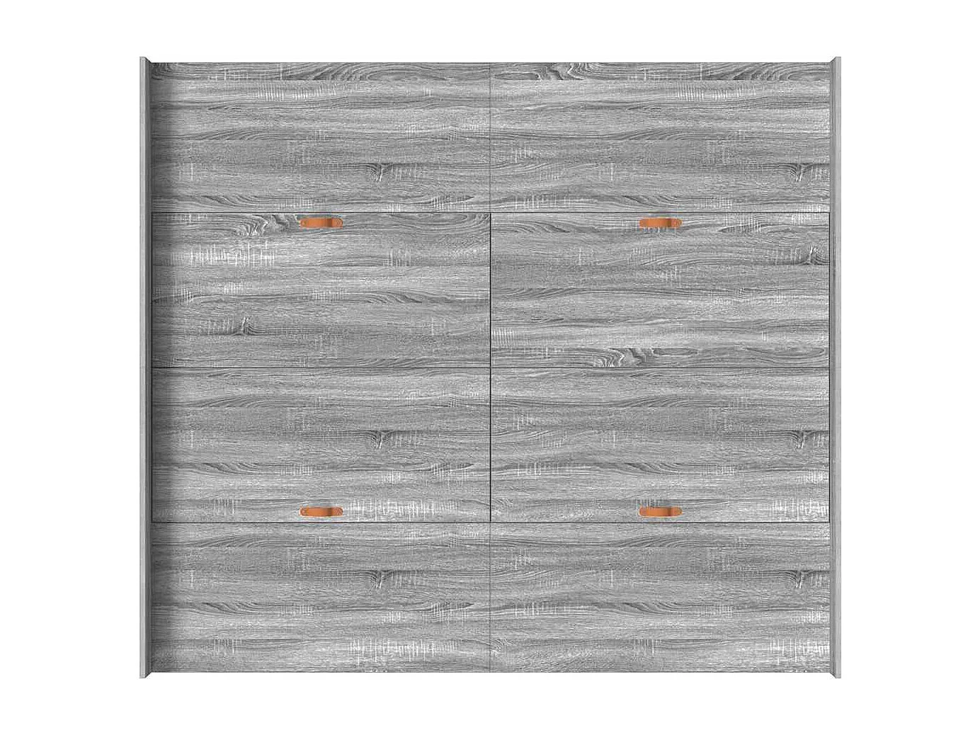 Cama con almacenamiento con cabecera Gris sonoma 180 x 200 cm