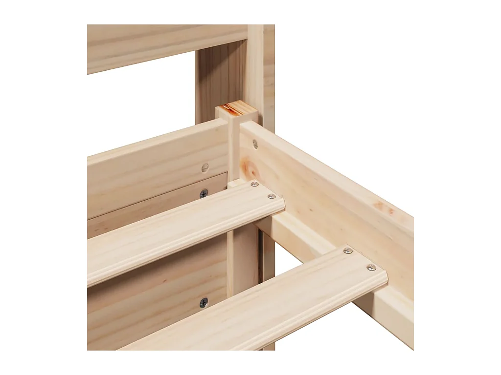 Cadre de lit avec tête de lit sans matelas 180x200 cm