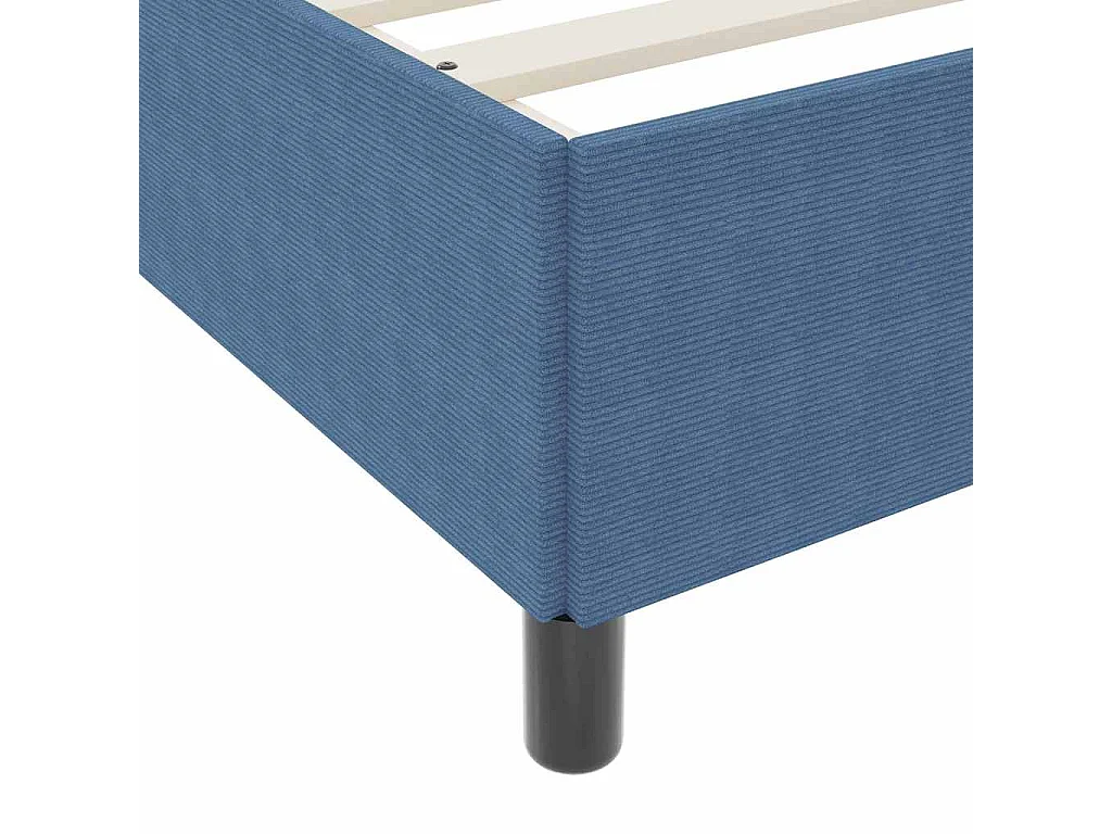 Estructura de cama Azul 90 x 200 cm Telas de pana
