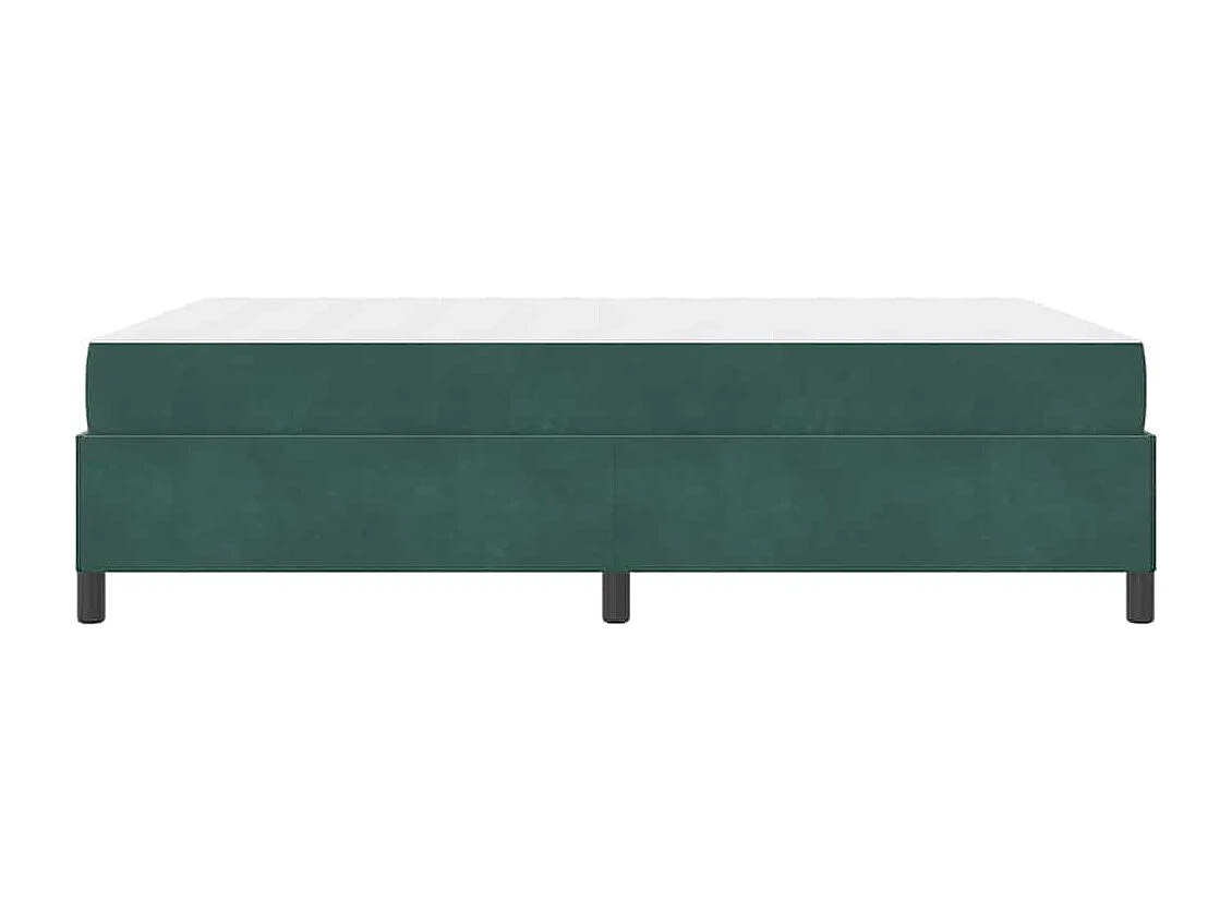 Bedframe Donkergroen, Wit en Groen 140 x 190 cm Fluweel