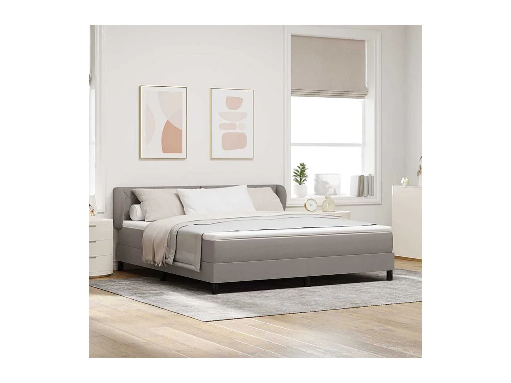 Cama box spring com colchão Cinzento-acastanhado 180 x 200 cm