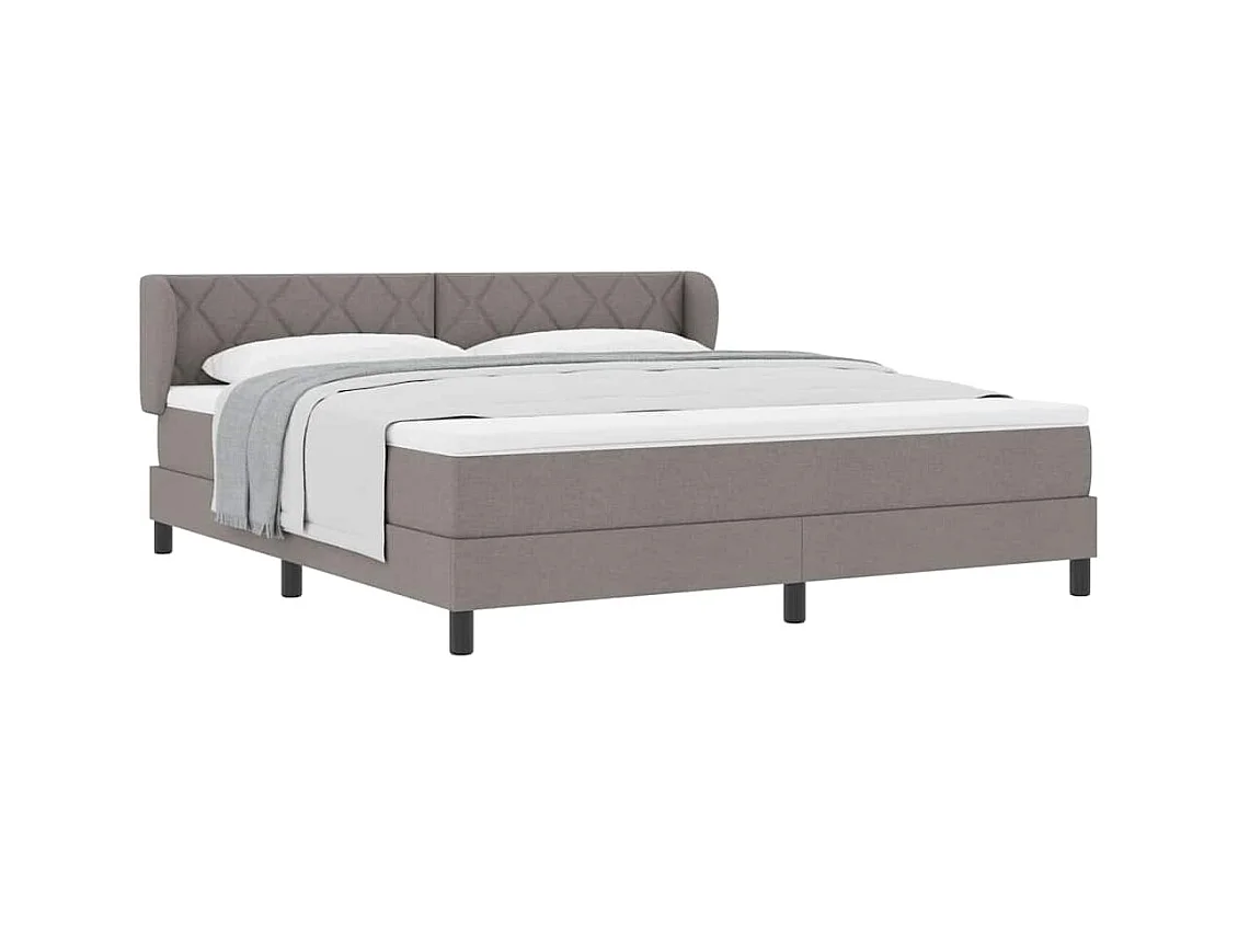 Cama box spring com colchão Cinzento-acastanhado 180 x 200 cm