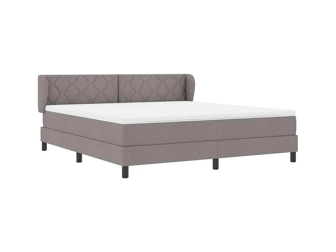 Cama box spring com colchão Cinzento-acastanhado 180 x 200 cm