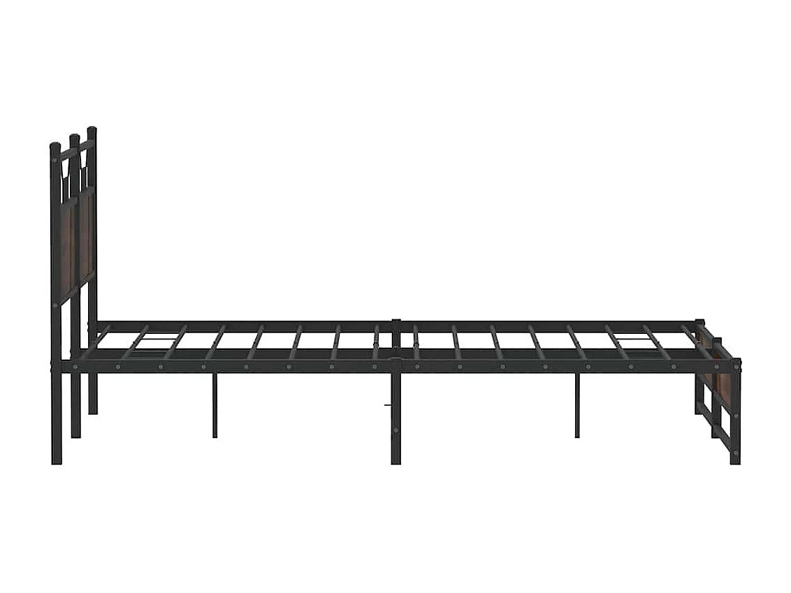 Cadre de lit sans matelas chêne marron 140x200 cm