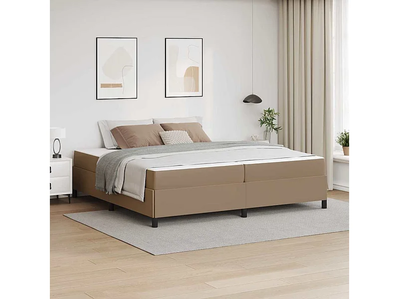 Estructura de cama con colchón Capuchino 200 x 200 cm