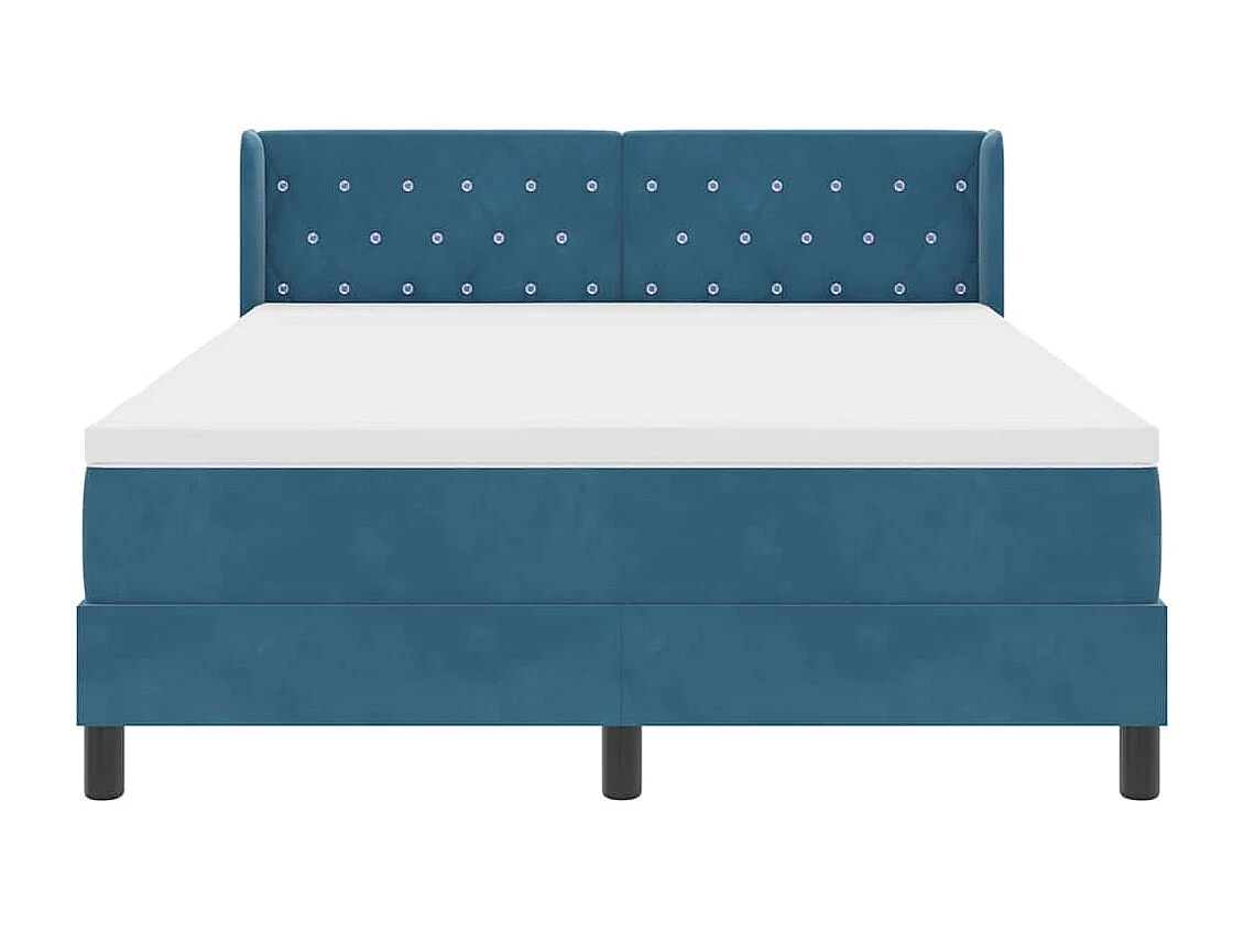 Cama con Somier y Colchón Negra 100x200 cm Terciopelo