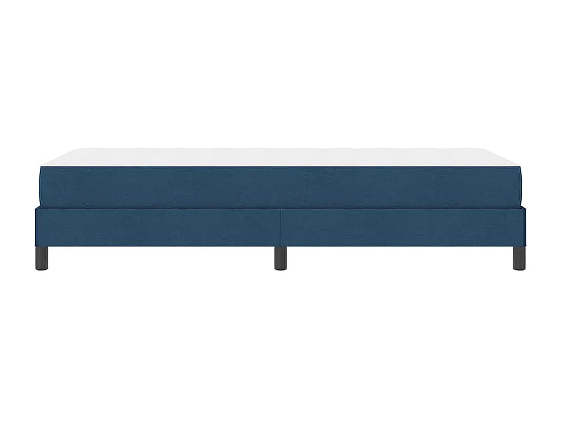 Cama tipo Box Spring con colchón Azul 90 x 200 cm tela