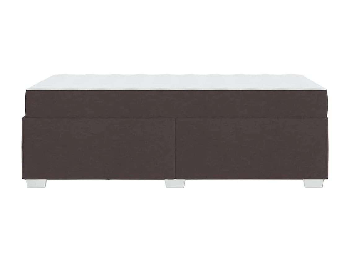 Estructura de cama Marrón oscuro 100 x 200 cm tela