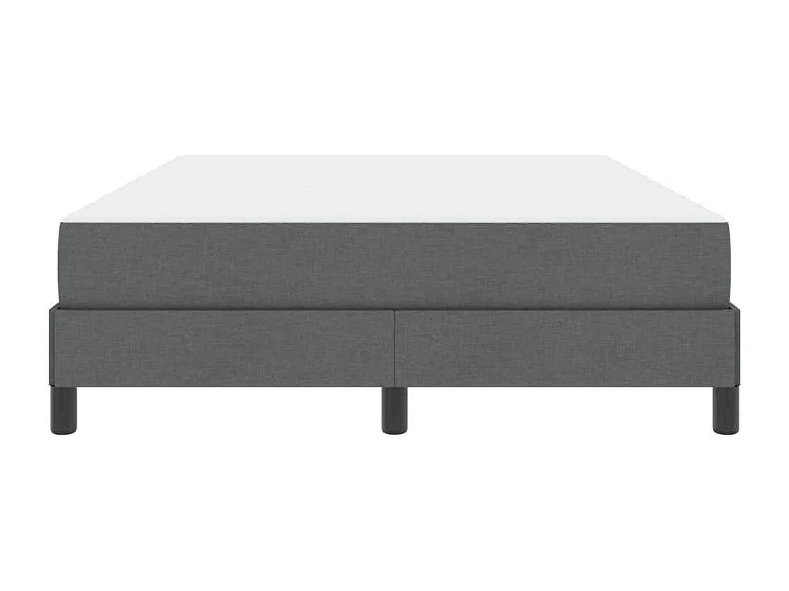 Cama Box com colchão Cinzento escuro 160 x 200 cm tecido