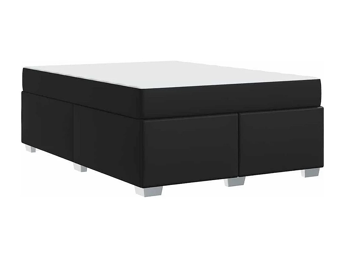 Cadre de lit Noir 140 x 200 cm Faux cuir