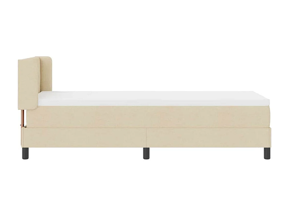 Cadre de lit avec matelas avec matelas Crème 80 x 200 cm