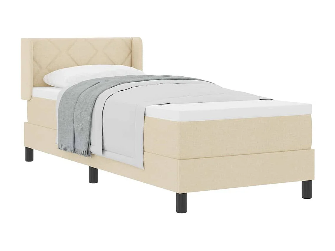 Boxspringbed met matras met matras Crème 80 x 200 cm