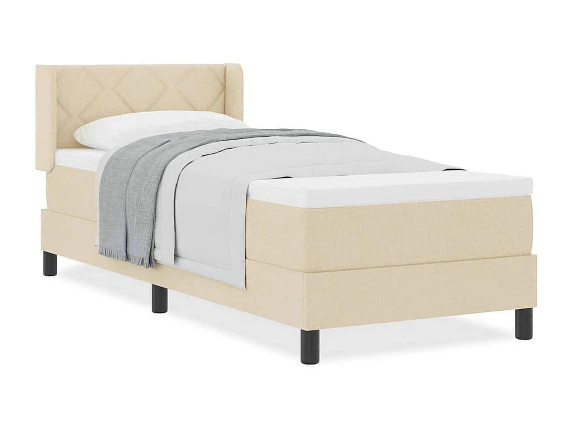 Boxspringbed met matras met matras Crème 80 x 200 cm