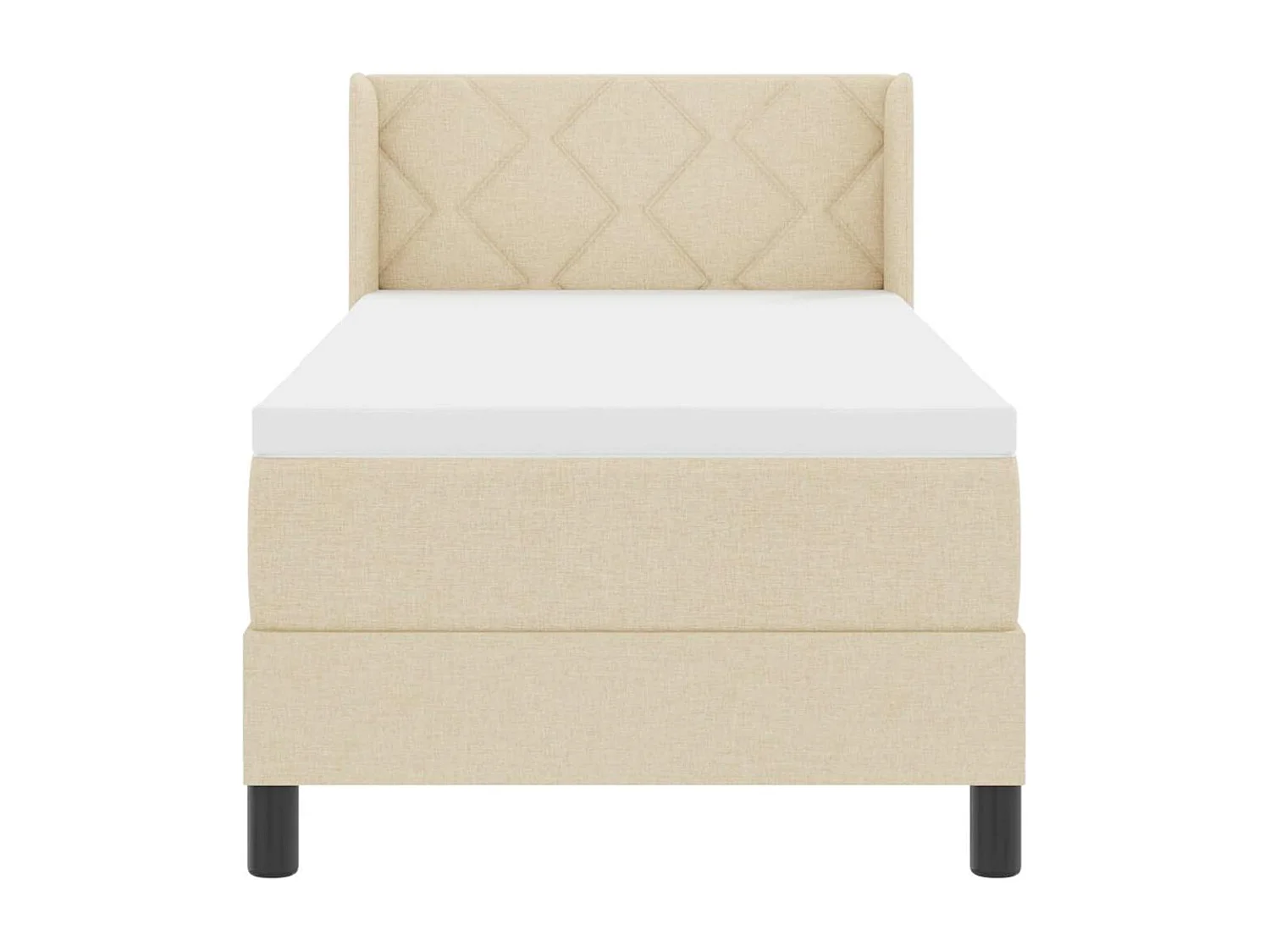 Boxspringbed met matras met matras Crème 80 x 200 cm